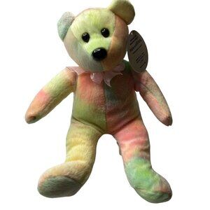 Peek A Boo Toys Bear Yellow Orange Green 10" NEW